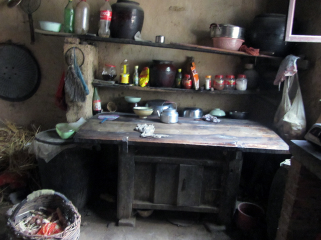kitchen in a rural home