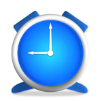 Clock Blue Small