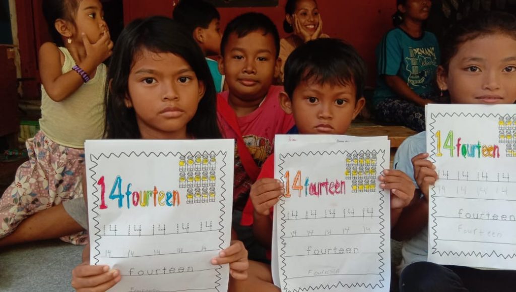 children receiving education