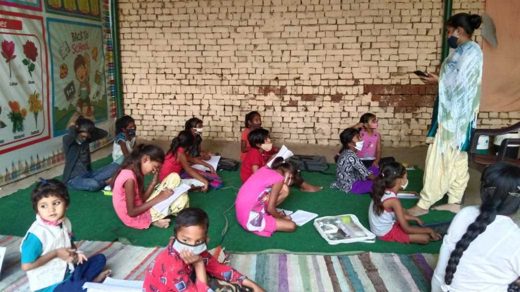 Indian children in child development centre