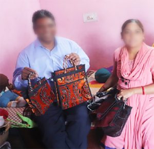 small sewn bags from India