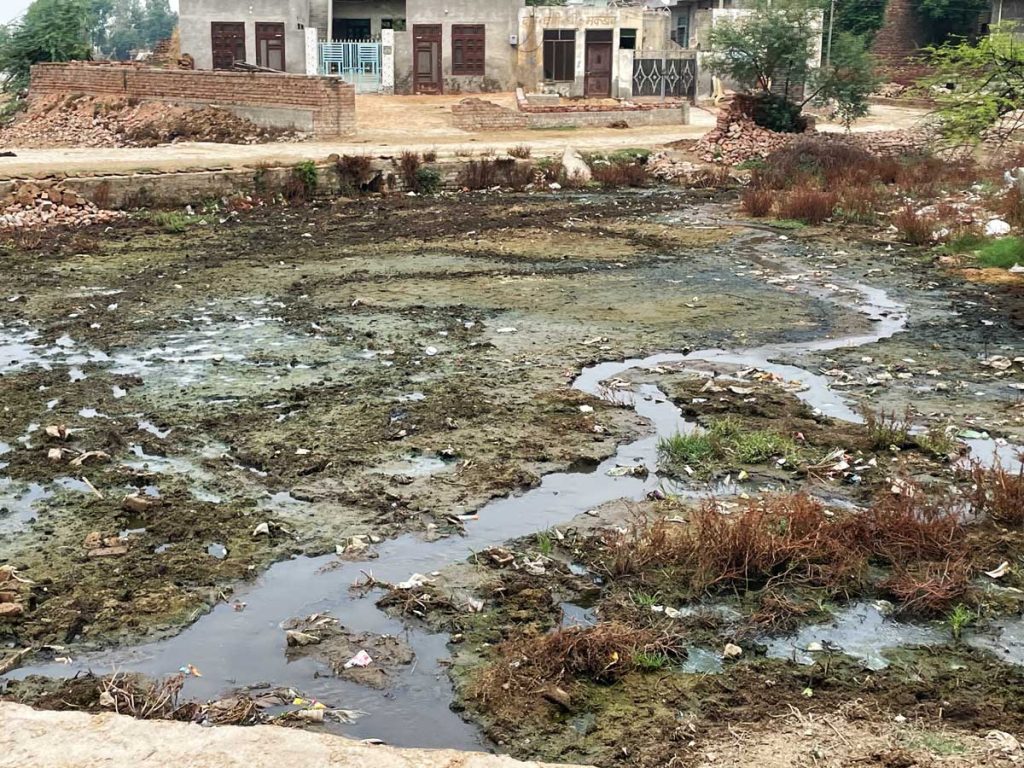 polluted water in villages