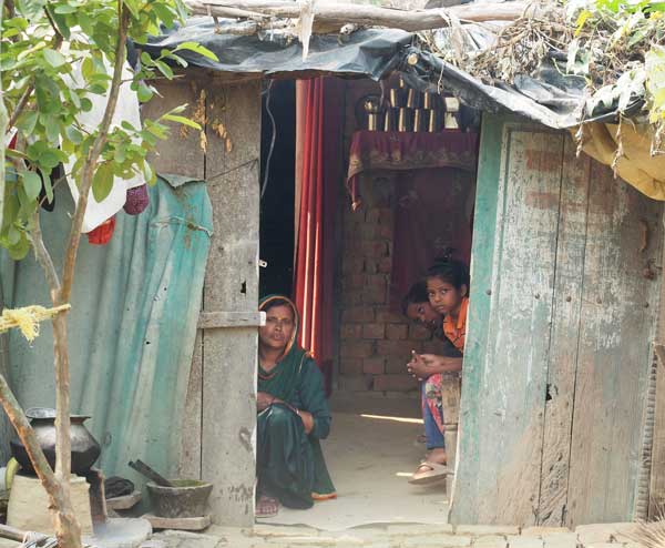 village hut in India